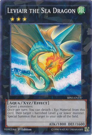 Leviair the Sea Dragon - BP03-EN117 - Shatterfoil Rare 1st Edition