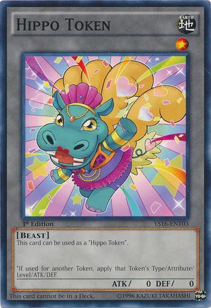 Hippo Token (Blue) - YS16-ENT03 - Common 1st Edition