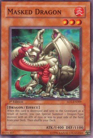 Masked Dragon - SD1-EN009 - Common 1st Edition