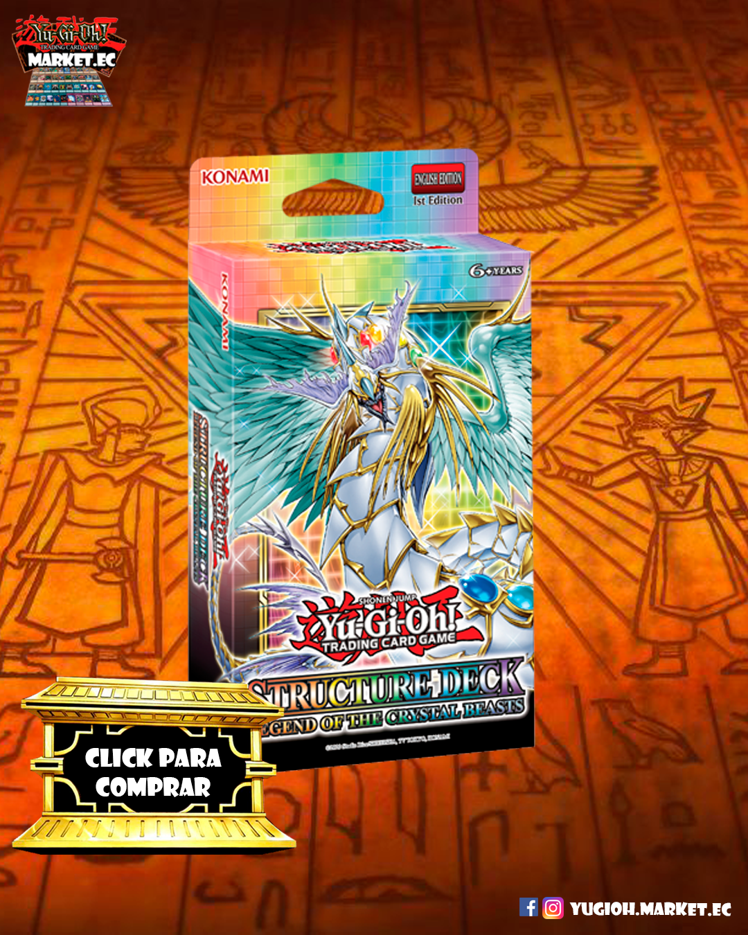 Structure Deck: Legend of the Crystal Beasts - Ingles
