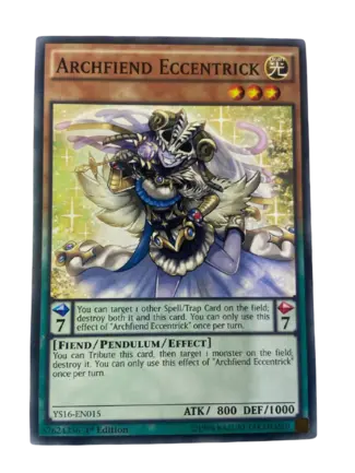 Archfiend Eccentrick Monstruos Pendulos