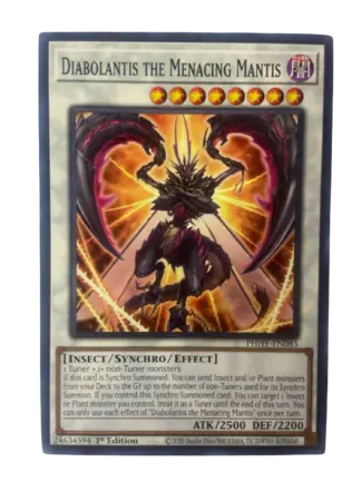 DIABOLANTIS THE MENACING MANTIS Monstruos Synchro