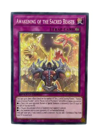 Awakening of the Sacred Beasts Cartas Trampas